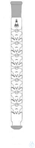 Colonna Vigreux altezza utile 500mm femmina NS29/32 maschio GS35/20 Colonna Vigreux in vetro...